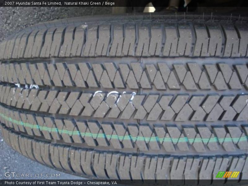 Natural Khaki Green / Beige 2007 Hyundai Santa Fe Limited