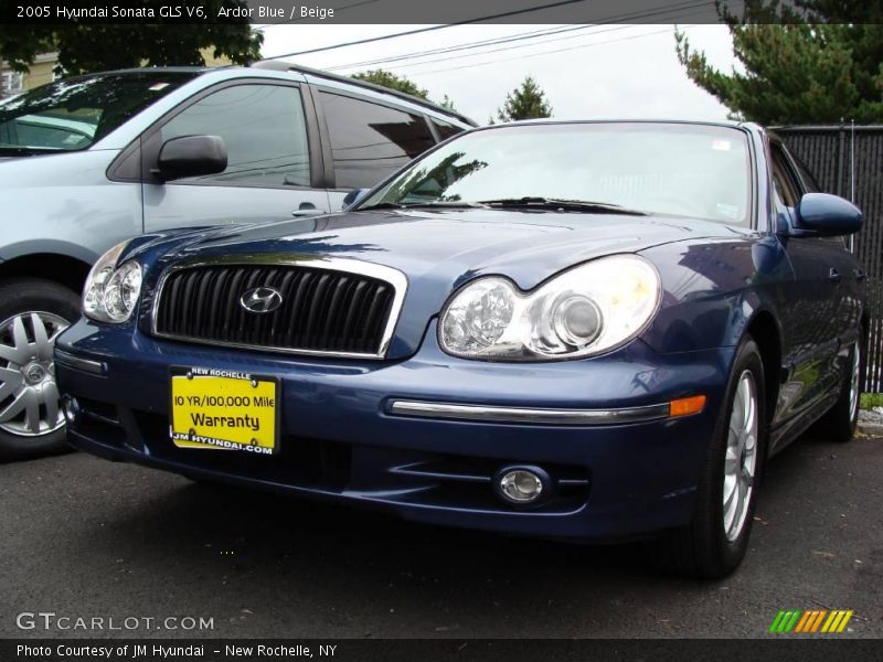 Ardor Blue / Beige 2005 Hyundai Sonata GLS V6