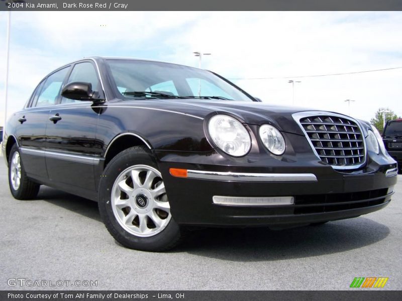 Dark Rose Red / Gray 2004 Kia Amanti