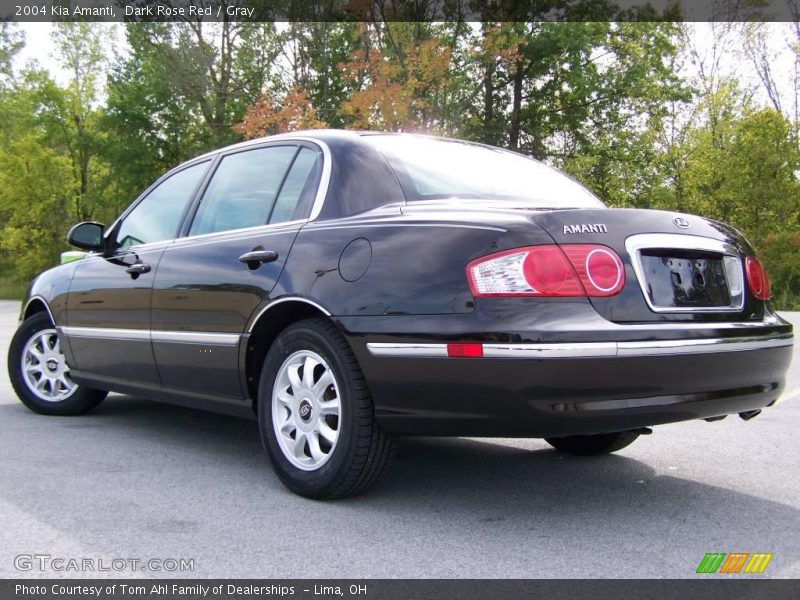 Dark Rose Red / Gray 2004 Kia Amanti