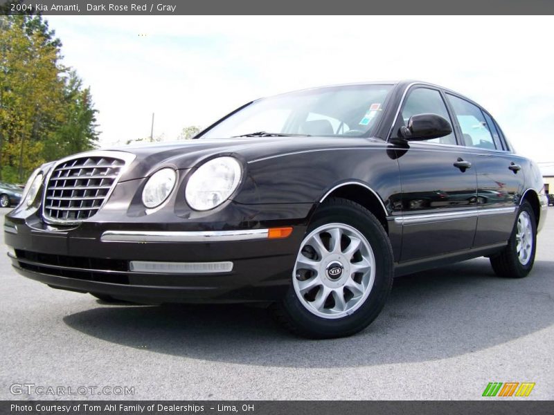 Dark Rose Red / Gray 2004 Kia Amanti