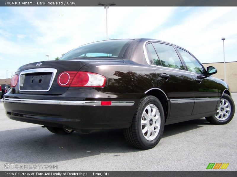 Dark Rose Red / Gray 2004 Kia Amanti