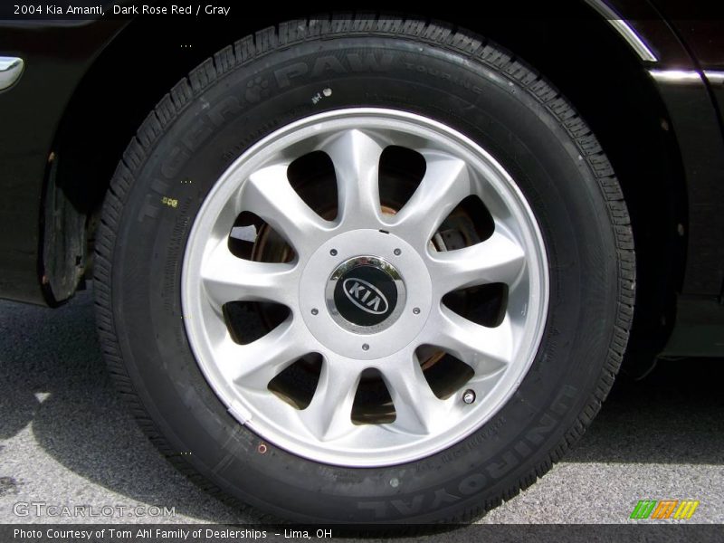Dark Rose Red / Gray 2004 Kia Amanti
