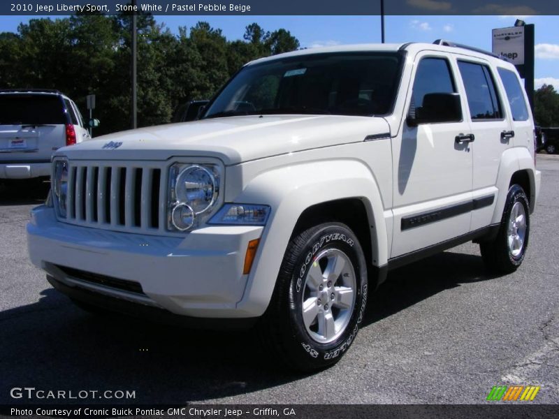 Stone White / Pastel Pebble Beige 2010 Jeep Liberty Sport