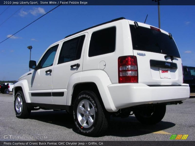 Stone White / Pastel Pebble Beige 2010 Jeep Liberty Sport