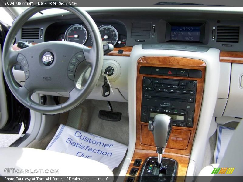 Dark Rose Red / Gray 2004 Kia Amanti