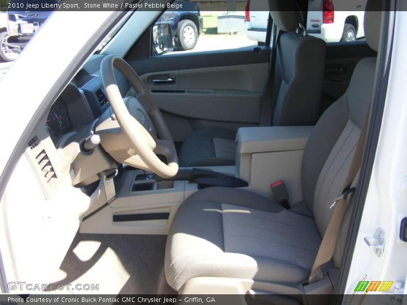 Stone White / Pastel Pebble Beige 2010 Jeep Liberty Sport