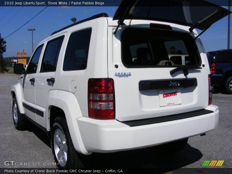 Stone White / Pastel Pebble Beige 2010 Jeep Liberty Sport