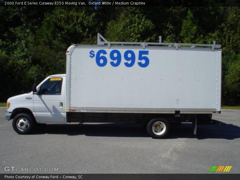 Oxford White / Medium Graphite 2000 Ford E Series Cutaway E350 Moving Van