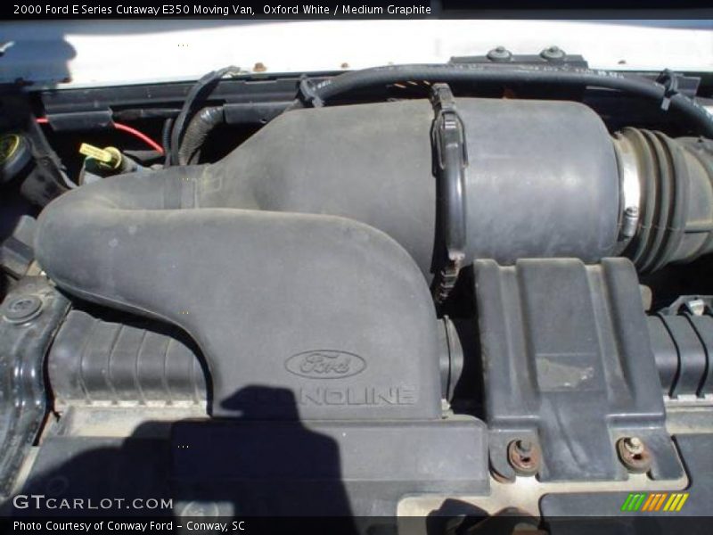 Oxford White / Medium Graphite 2000 Ford E Series Cutaway E350 Moving Van