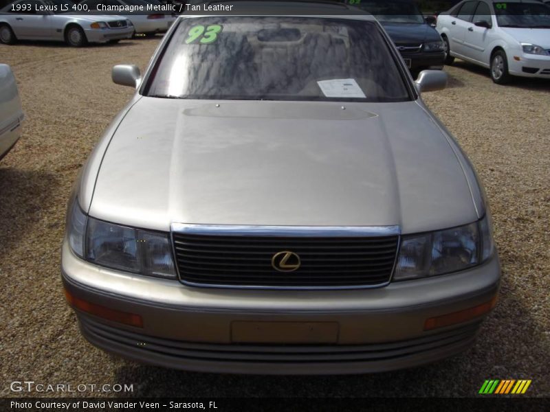 Champagne Metallic / Tan Leather 1993 Lexus LS 400