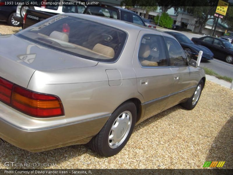 Champagne Metallic / Tan Leather 1993 Lexus LS 400