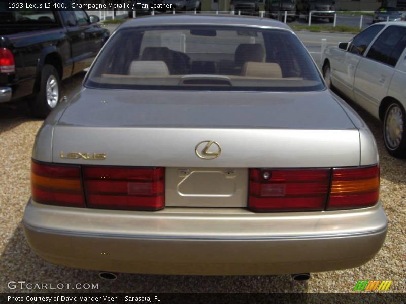 Champagne Metallic / Tan Leather 1993 Lexus LS 400