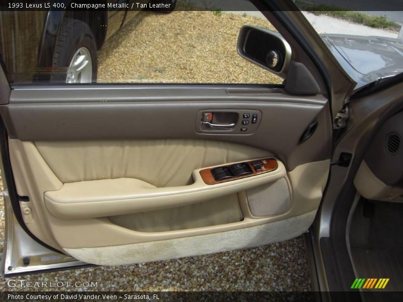 Champagne Metallic / Tan Leather 1993 Lexus LS 400