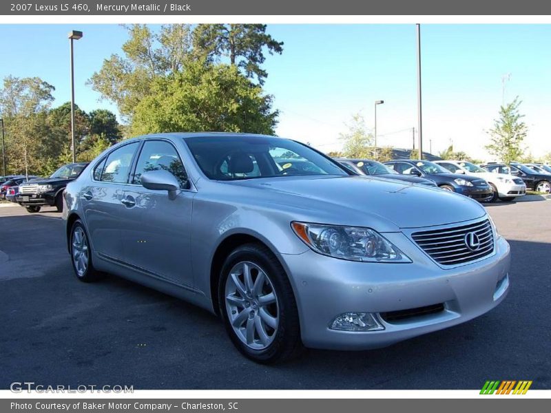 Mercury Metallic / Black 2007 Lexus LS 460