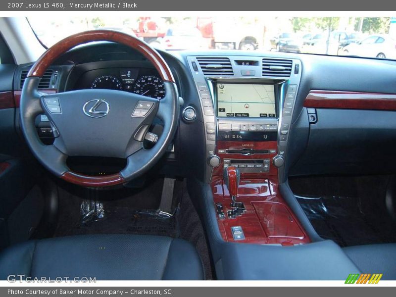 Mercury Metallic / Black 2007 Lexus LS 460