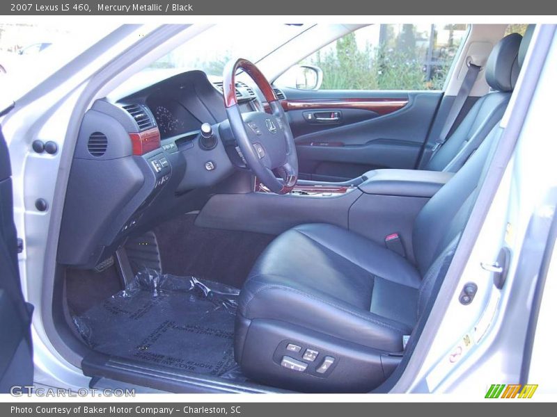 Mercury Metallic / Black 2007 Lexus LS 460