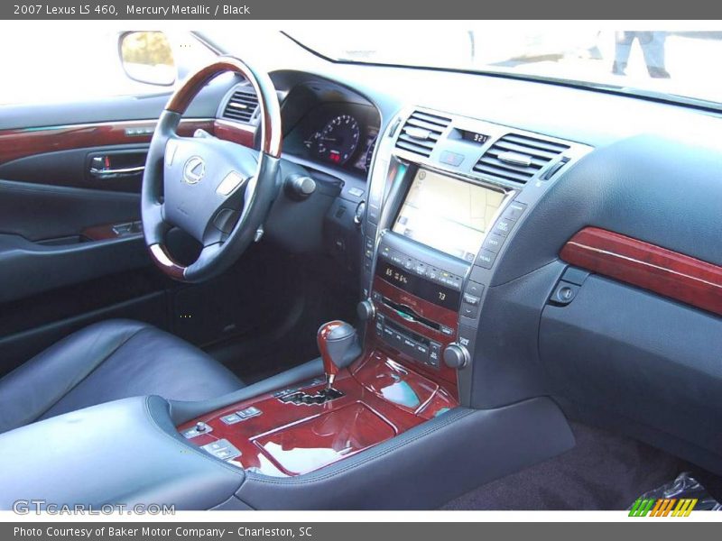 Mercury Metallic / Black 2007 Lexus LS 460