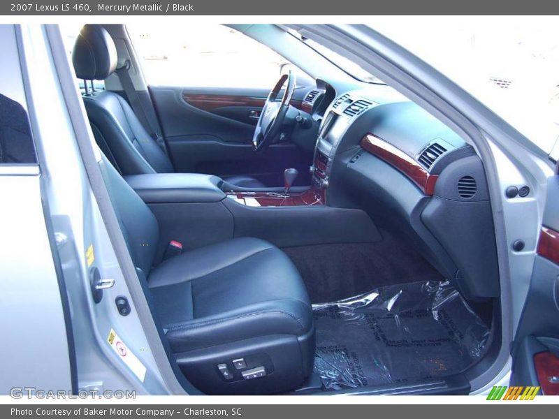 Mercury Metallic / Black 2007 Lexus LS 460