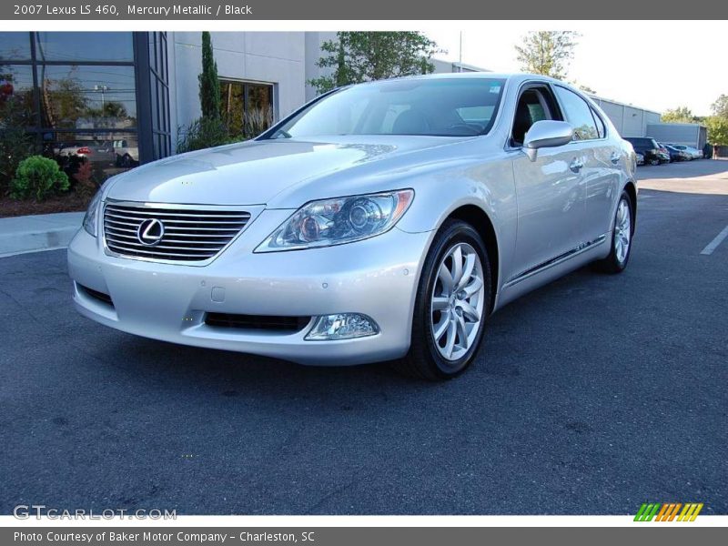 Mercury Metallic / Black 2007 Lexus LS 460
