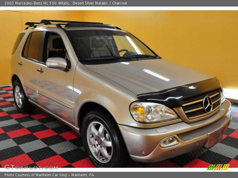 Desert Silver Metallic / Charcoal 2003 Mercedes-Benz ML 500 4Matic