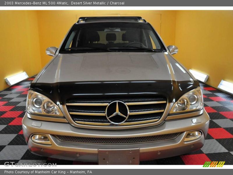 Desert Silver Metallic / Charcoal 2003 Mercedes-Benz ML 500 4Matic