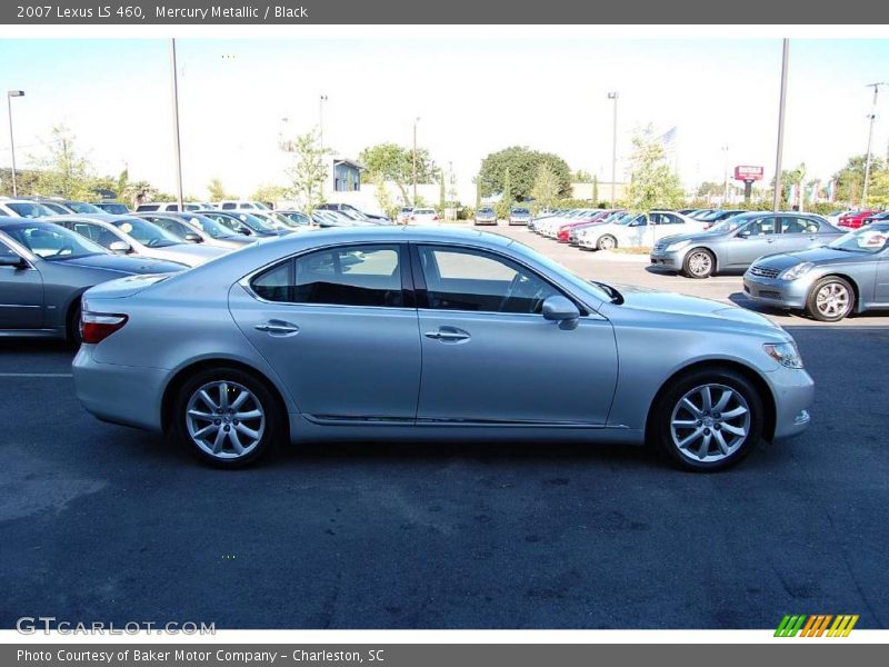 Mercury Metallic / Black 2007 Lexus LS 460