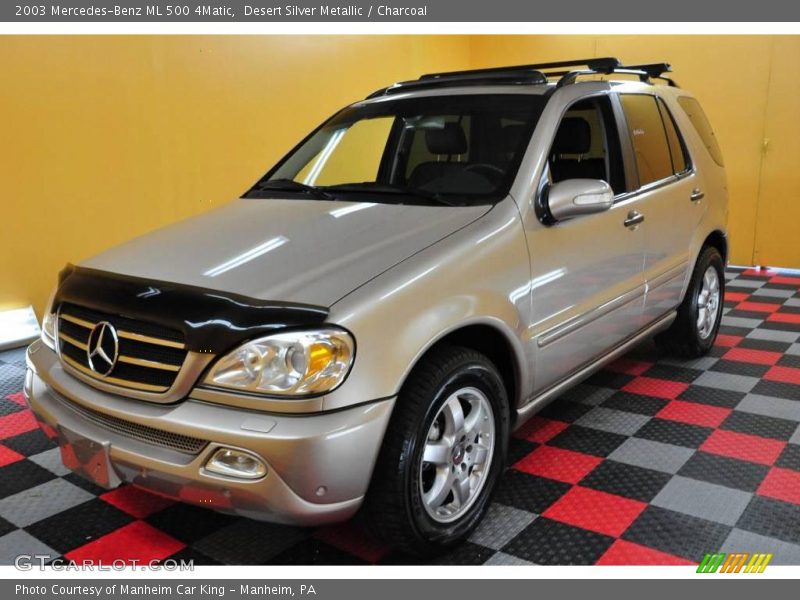 Desert Silver Metallic / Charcoal 2003 Mercedes-Benz ML 500 4Matic