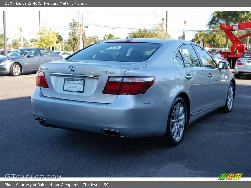 Mercury Metallic / Black 2007 Lexus LS 460