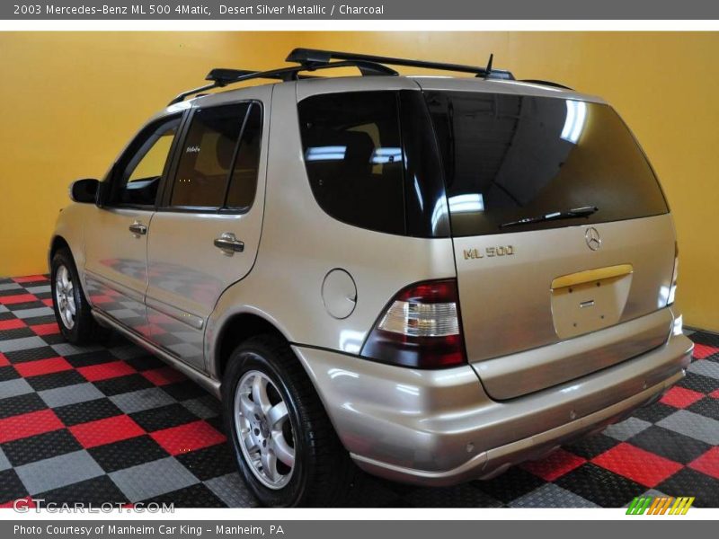 Desert Silver Metallic / Charcoal 2003 Mercedes-Benz ML 500 4Matic