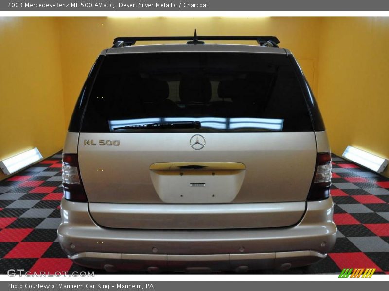 Desert Silver Metallic / Charcoal 2003 Mercedes-Benz ML 500 4Matic