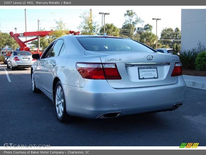 Mercury Metallic / Black 2007 Lexus LS 460