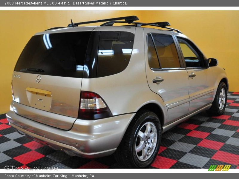 Desert Silver Metallic / Charcoal 2003 Mercedes-Benz ML 500 4Matic