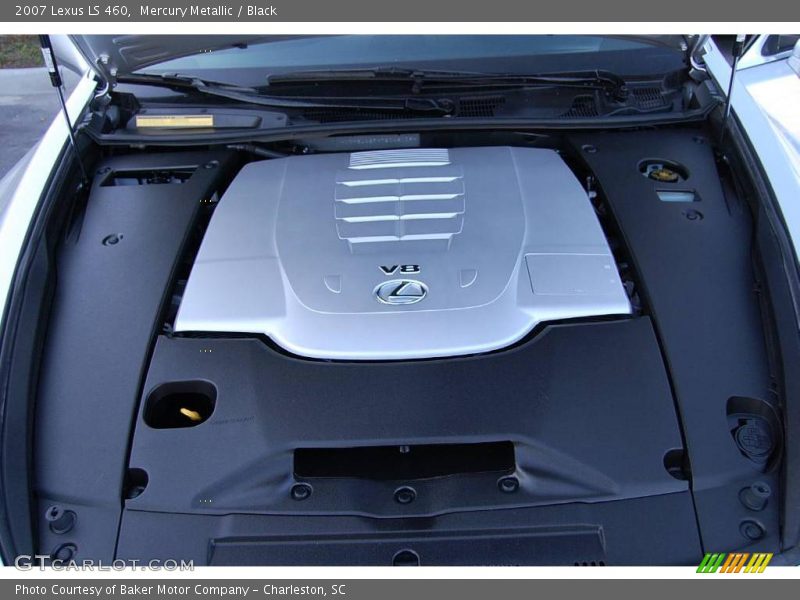 Mercury Metallic / Black 2007 Lexus LS 460