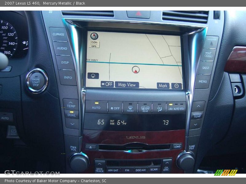 Mercury Metallic / Black 2007 Lexus LS 460