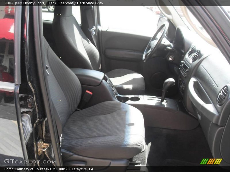 Black Clearcoat / Dark Slate Gray 2004 Jeep Liberty Sport
