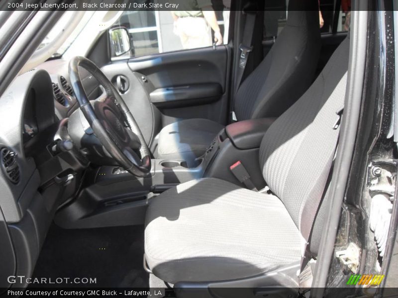 Black Clearcoat / Dark Slate Gray 2004 Jeep Liberty Sport