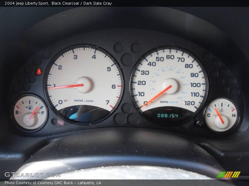 Black Clearcoat / Dark Slate Gray 2004 Jeep Liberty Sport