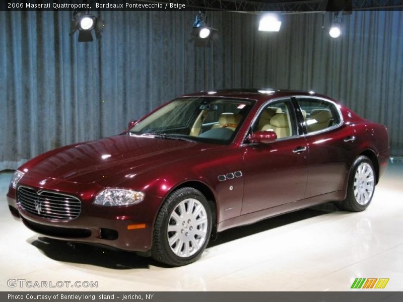Bordeaux Pontevecchio / Beige 2006 Maserati Quattroporte