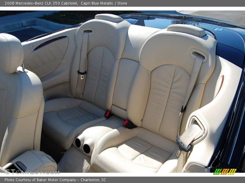 Capri Blue Metallic / Stone 2008 Mercedes-Benz CLK 350 Cabriolet