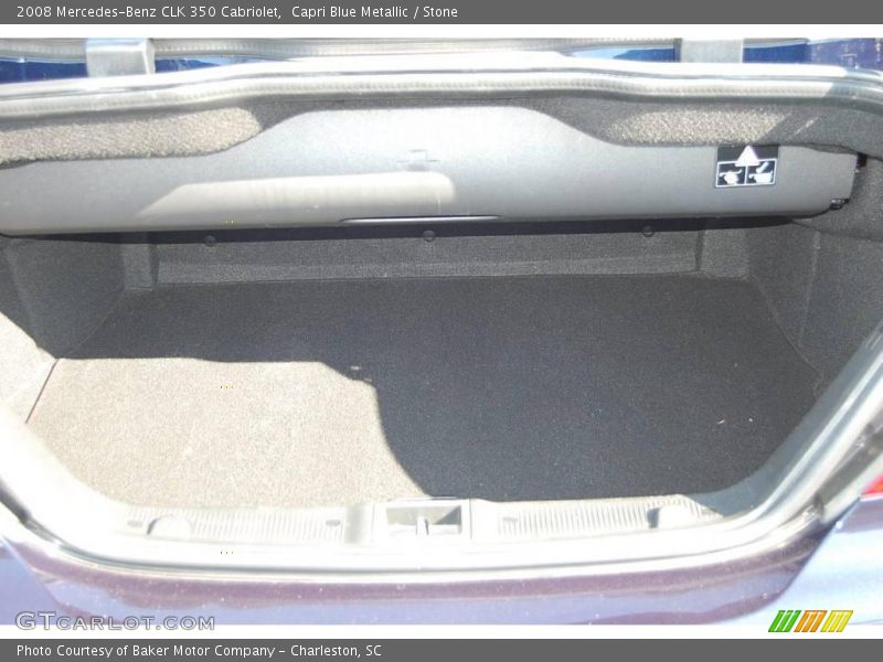 Capri Blue Metallic / Stone 2008 Mercedes-Benz CLK 350 Cabriolet