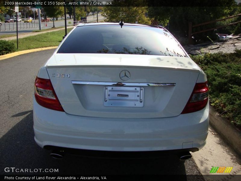 Arctic White / Grey/Black 2009 Mercedes-Benz C 350 Sport