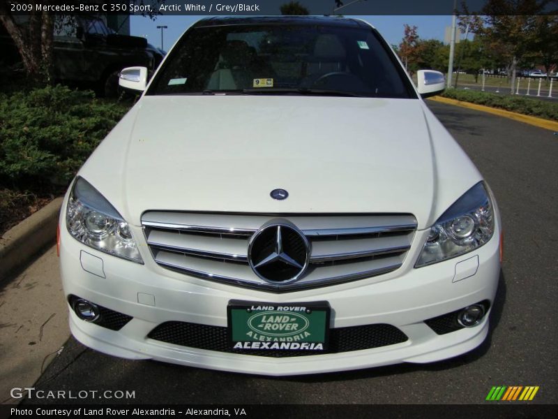 Arctic White / Grey/Black 2009 Mercedes-Benz C 350 Sport