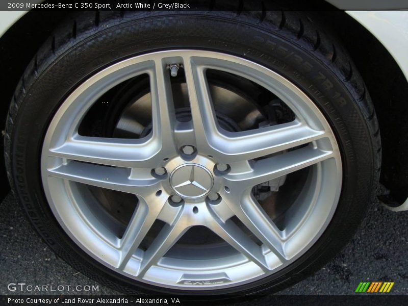 Arctic White / Grey/Black 2009 Mercedes-Benz C 350 Sport
