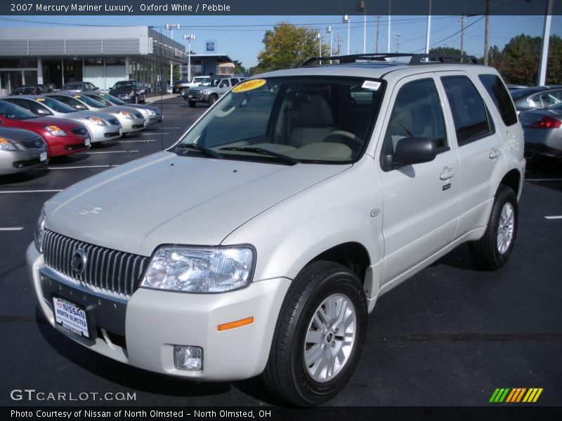 Oxford White / Pebble 2007 Mercury Mariner Luxury