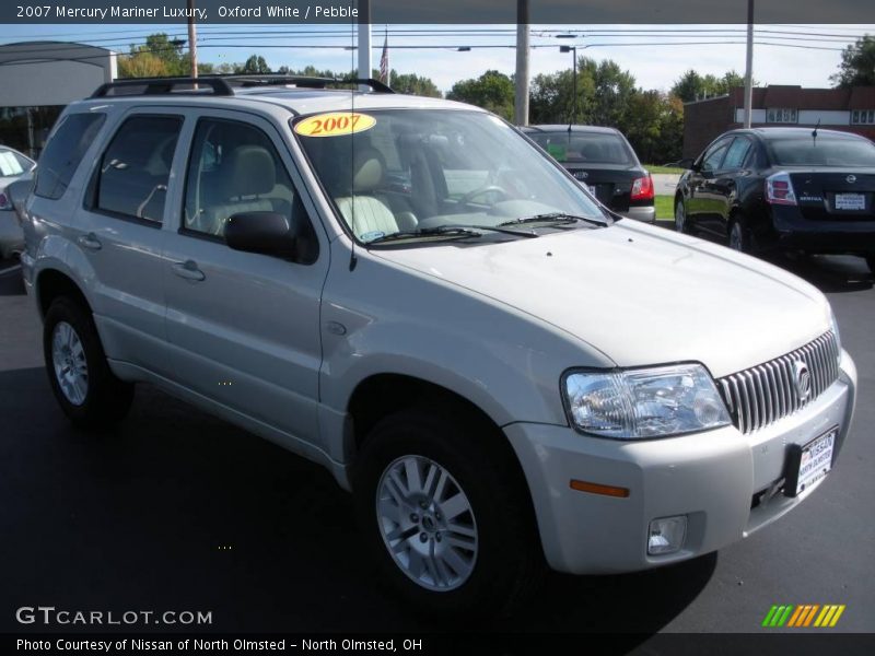 Oxford White / Pebble 2007 Mercury Mariner Luxury