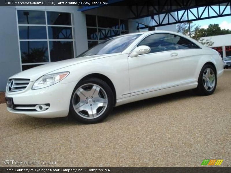 Arctic White / Grey/Dark Grey 2007 Mercedes-Benz CL 550