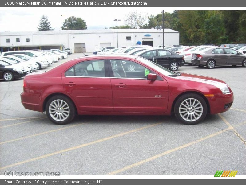 Vivid Red Metallic / Dark Charcoal/Light Stone 2008 Mercury Milan V6 Premier