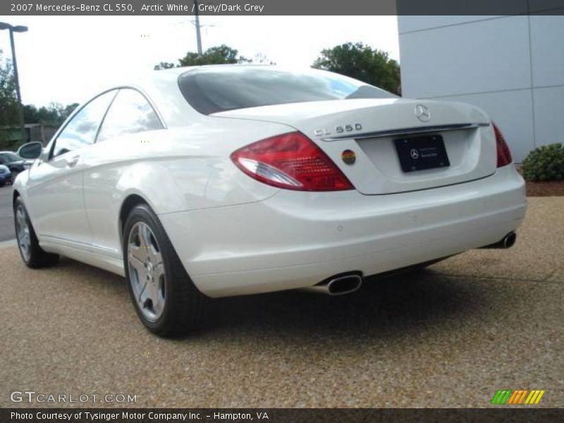 Arctic White / Grey/Dark Grey 2007 Mercedes-Benz CL 550