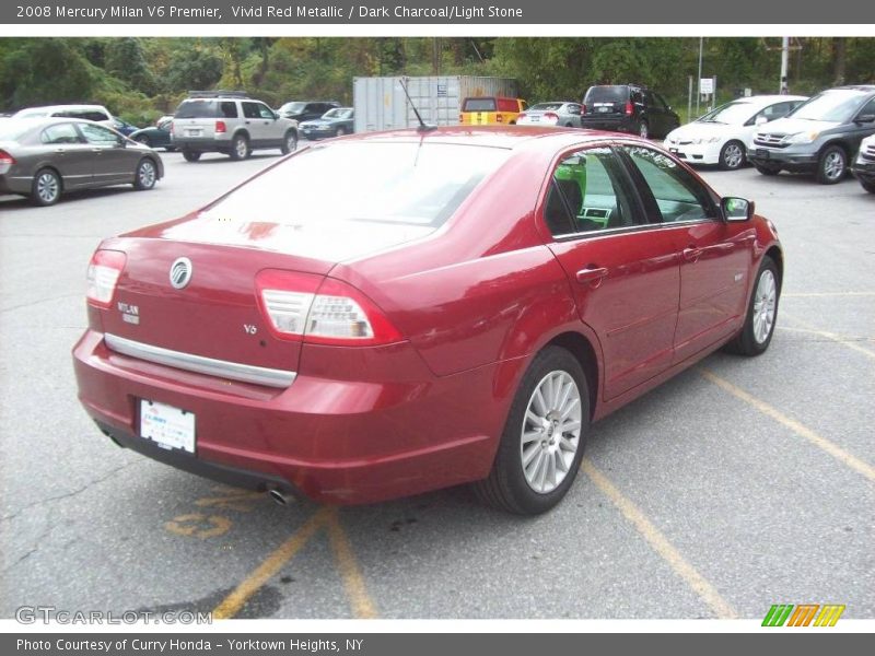 Vivid Red Metallic / Dark Charcoal/Light Stone 2008 Mercury Milan V6 Premier